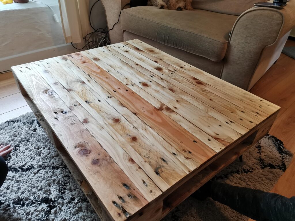 the finished table