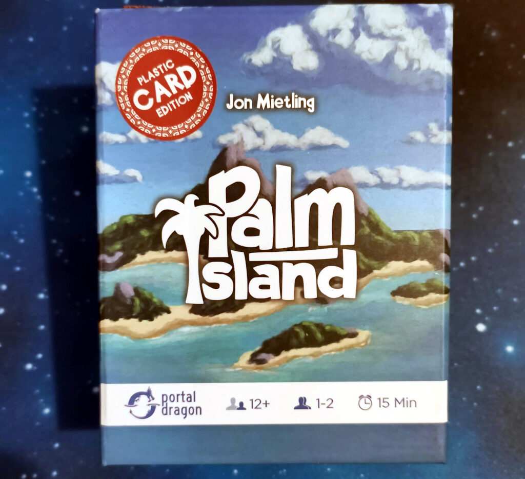 The box for Palm Island