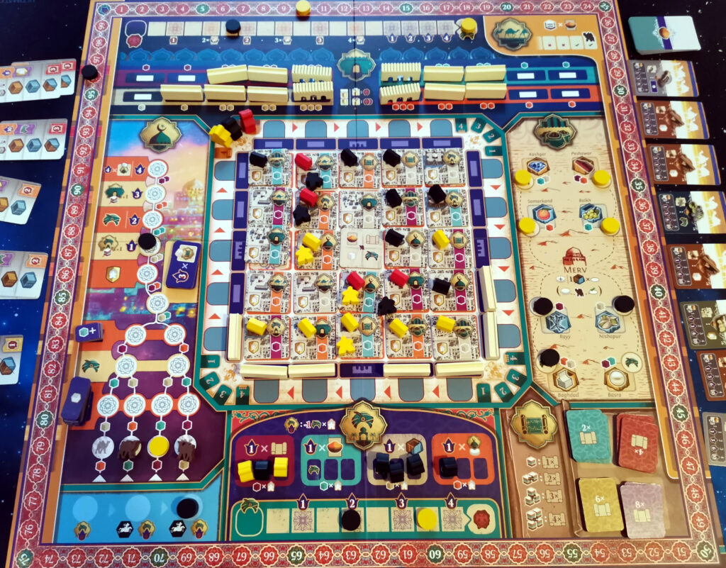 The main game board viewed from above