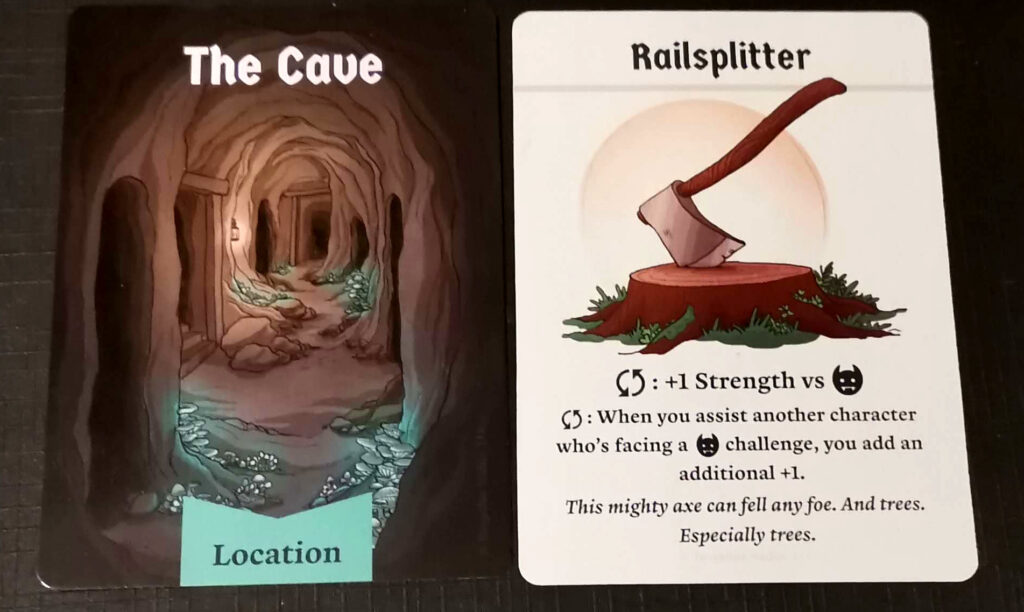 cards from the adventure zone game
