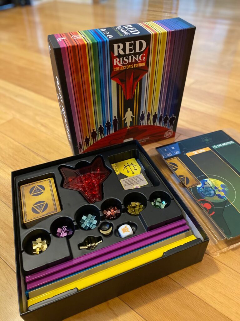 red rising collector's edition box and insert