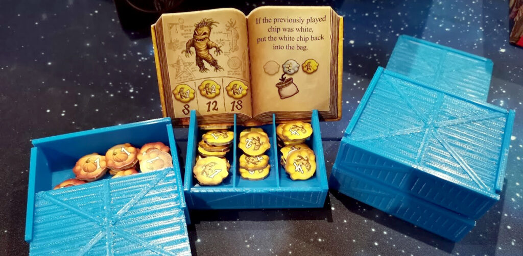 ingredient book and tokens