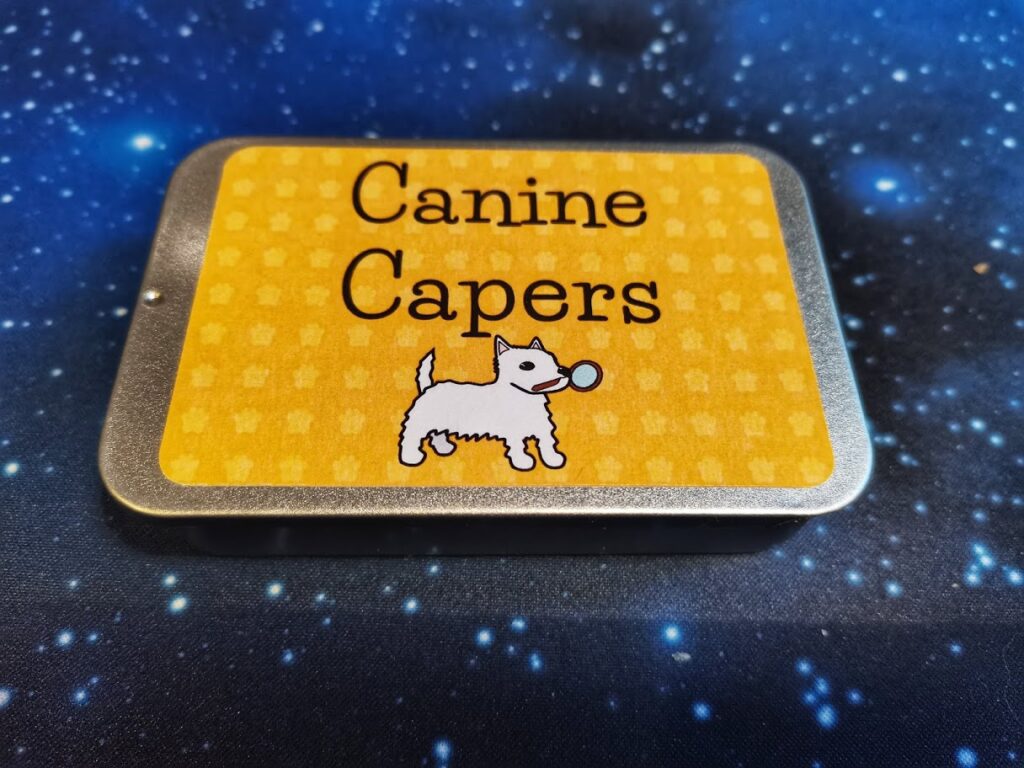 canine capers mint tin