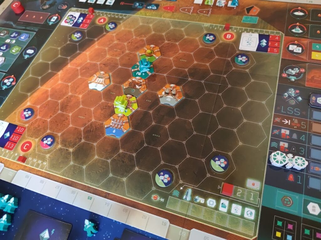 on mars game board