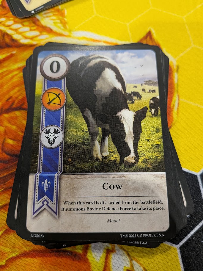 the cow card from gwent!