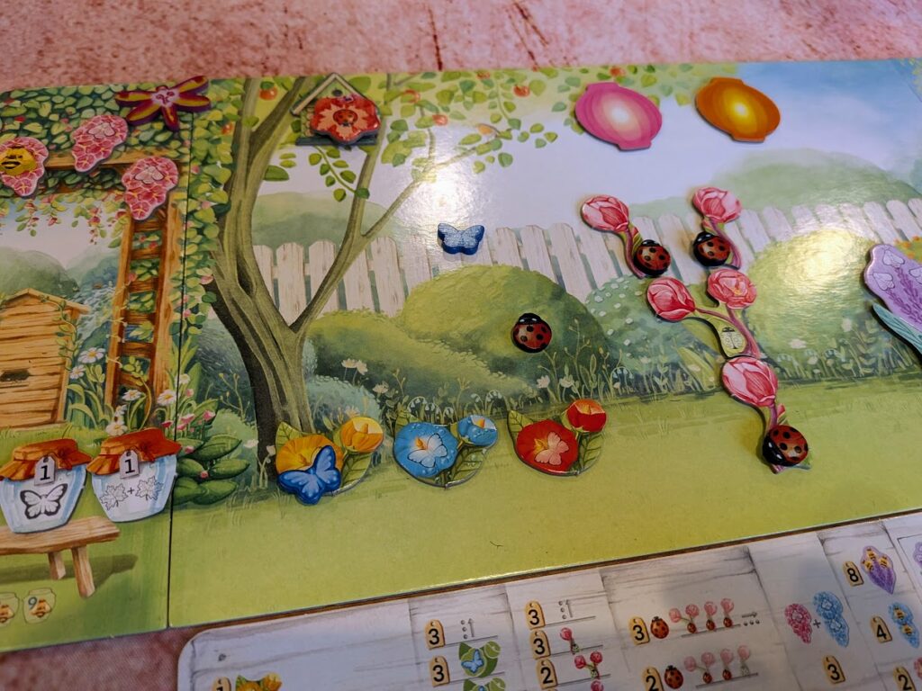 a garden board in progress