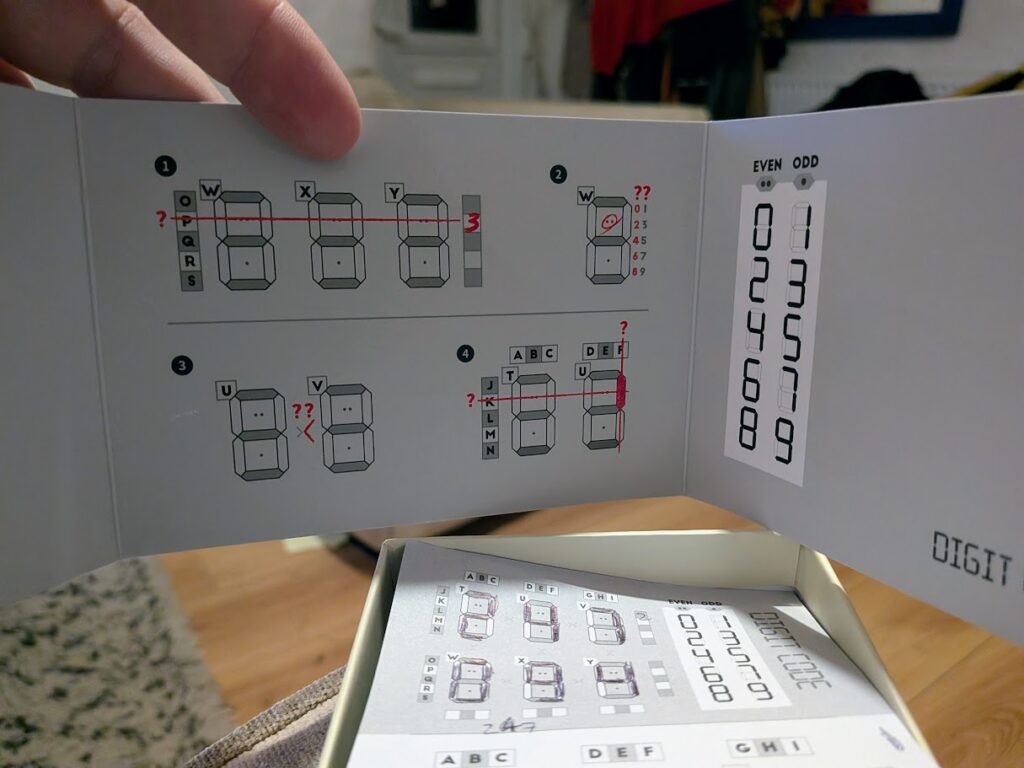 the player screen from digit code