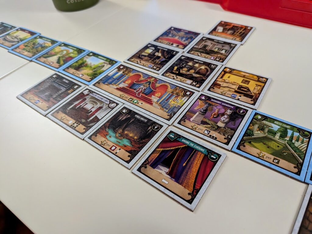 a completed castles ready to be scored