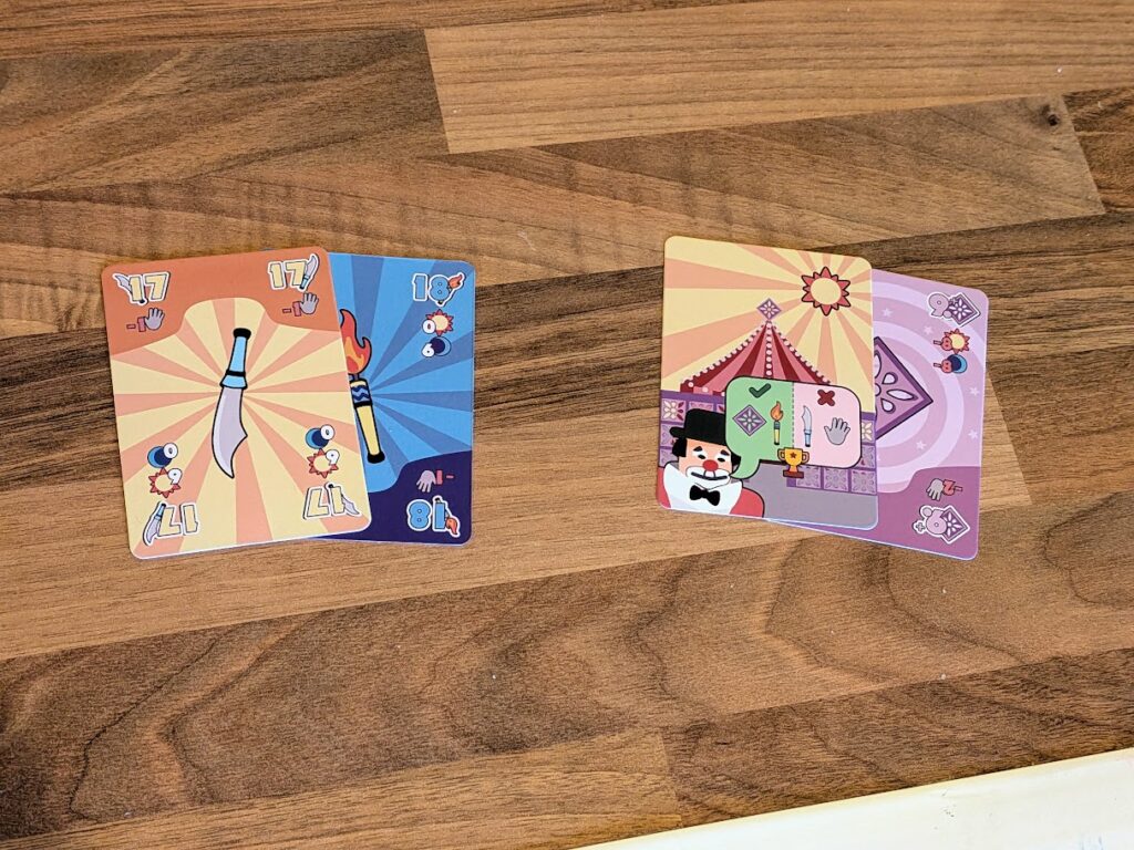 The additional cards for the expansions included with malabares
