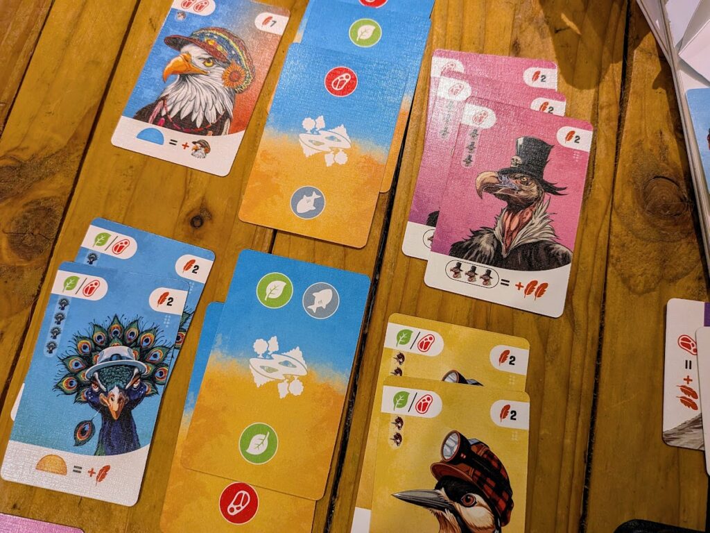 an example of some locations in fetching feathers