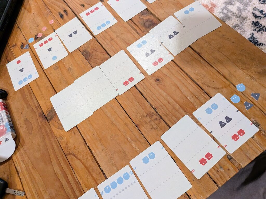 a game of DOT in progress