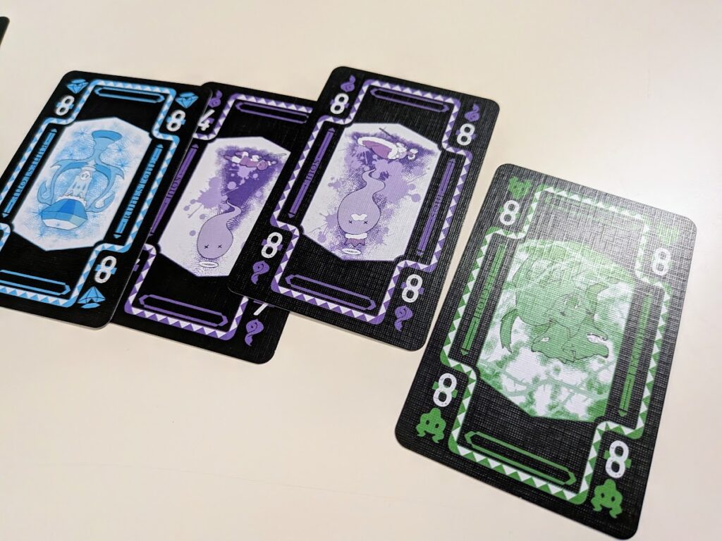 a close up of some of the pain cards
