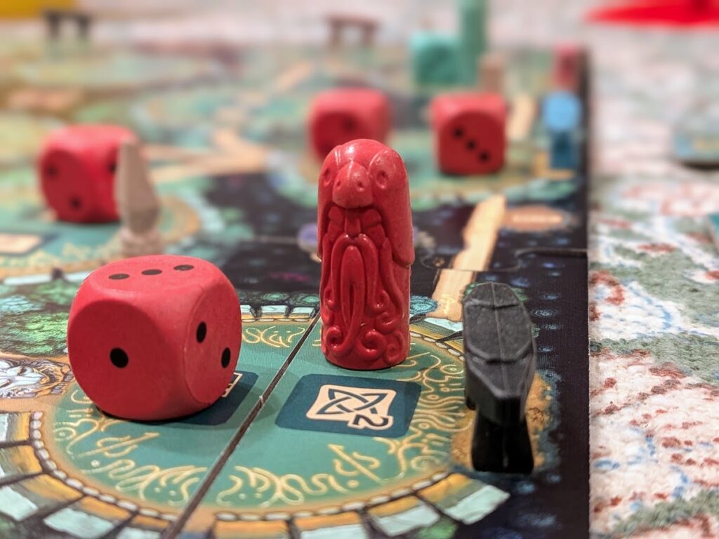 a close up of the player piece from druids of edora