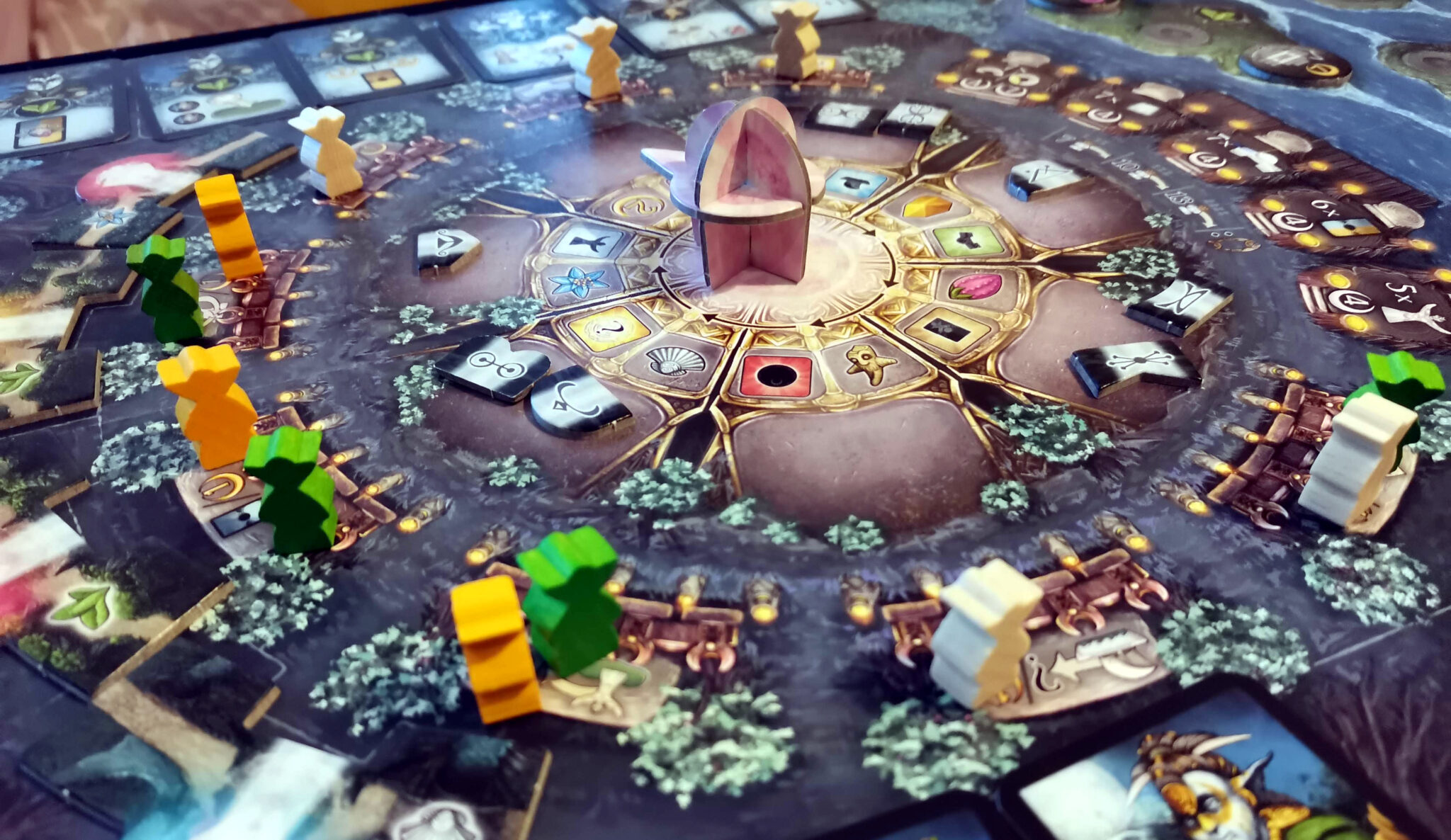 Bonfire Review (Stefan Feld) Punchboard