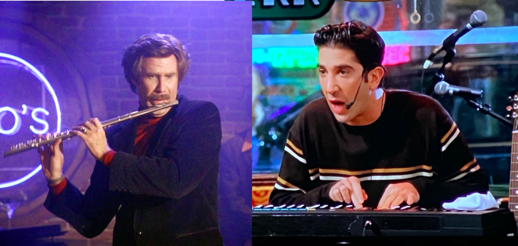 ron burgundy and ross geller