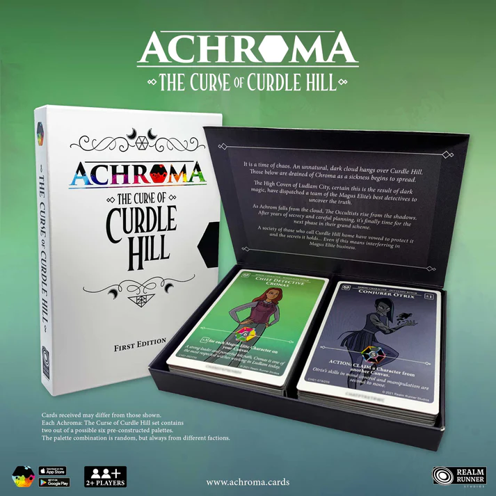 a picture of the achroma cards in one of the boxes the game comes in