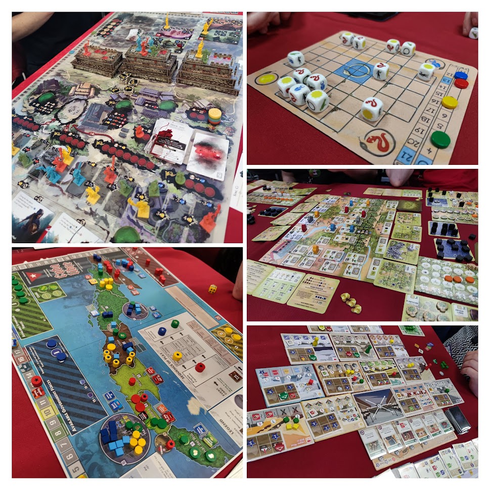 a collage of photos of games that I played