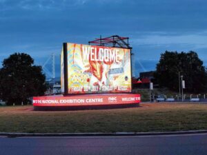 light up sign outside the UKGE