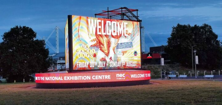 light up sign outside the UKGE