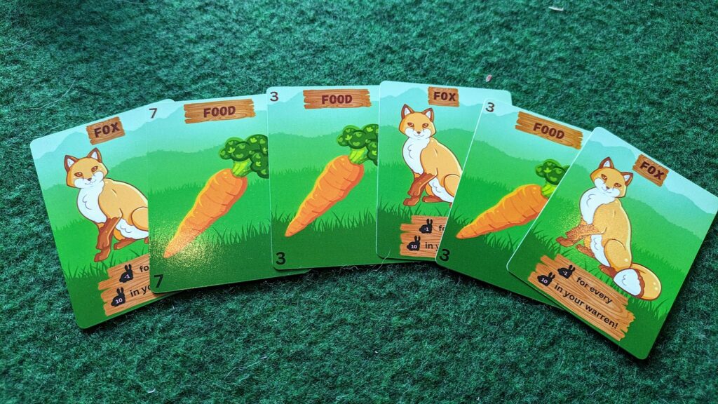 fox and food cards from feed & breed