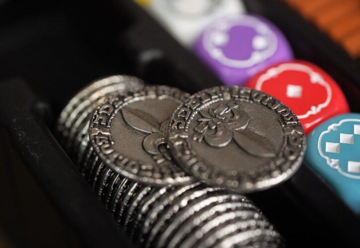 metal coins from castles of burgundy special edition