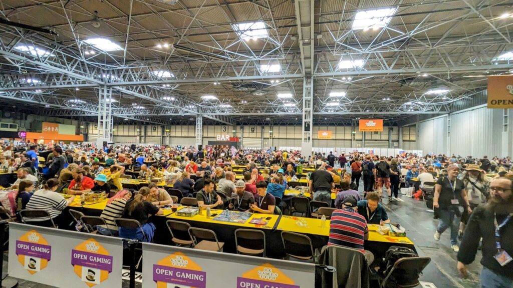 open gaming area at ukge