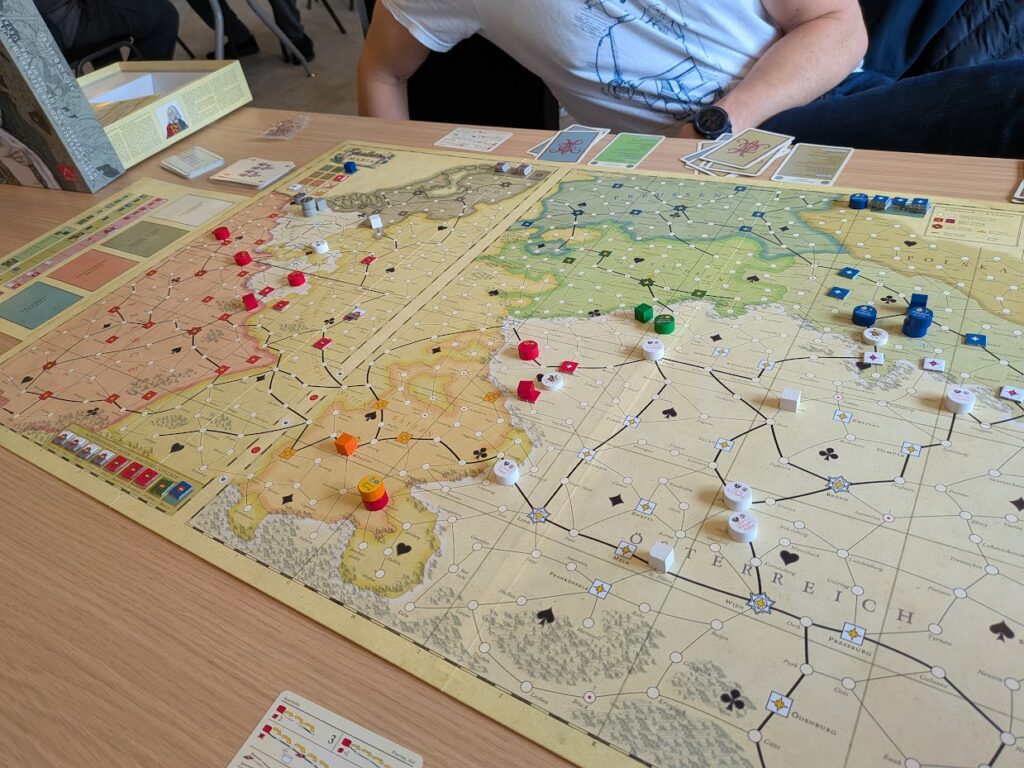 a view of the board game maria