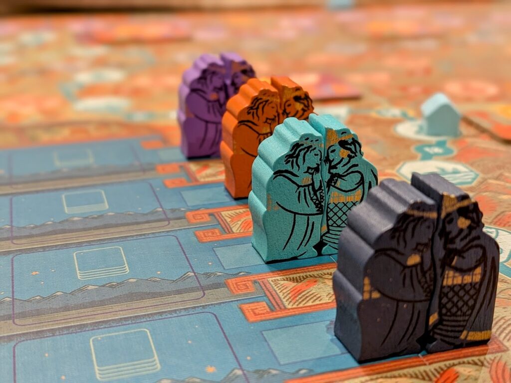 ayar pieces on the main board