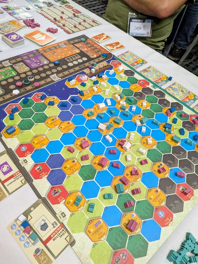 a game of railway boom being played