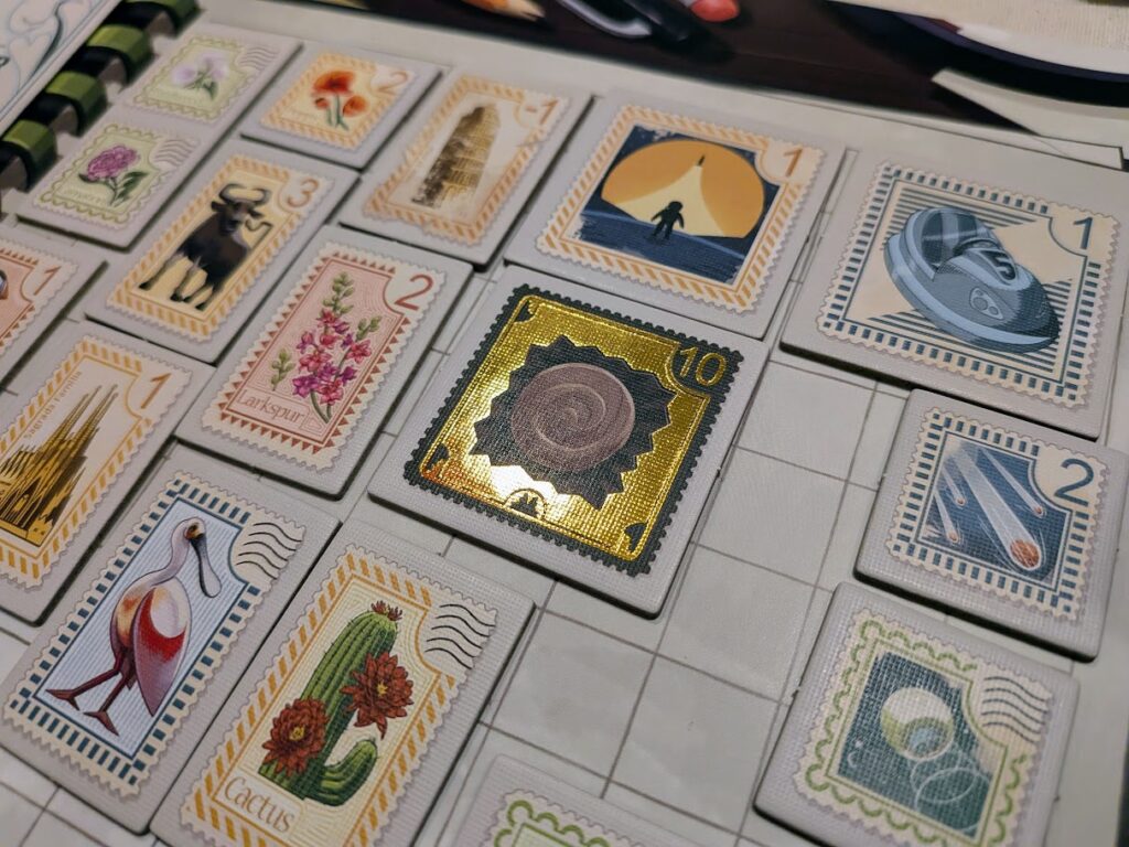 rare stamp on a player board