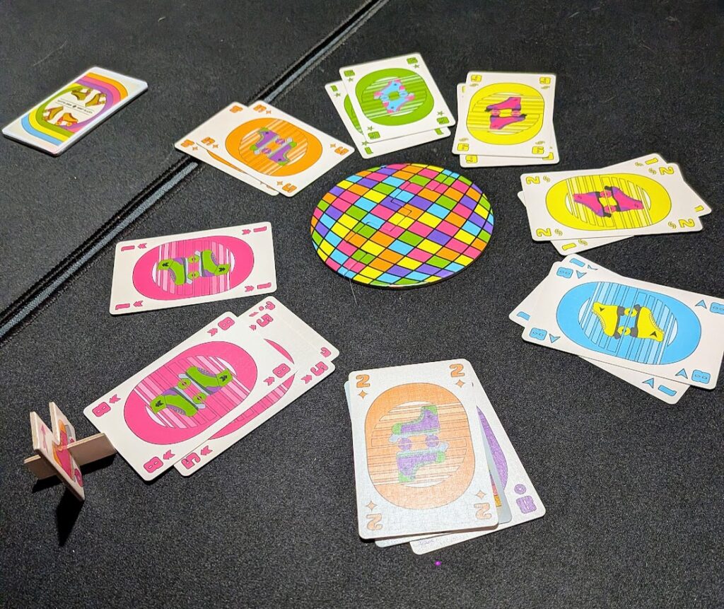 a game of roller disco in play