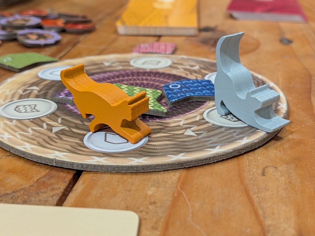 cat pieces from knitting circle game