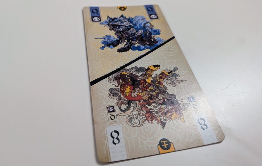 cartão giratório do panda