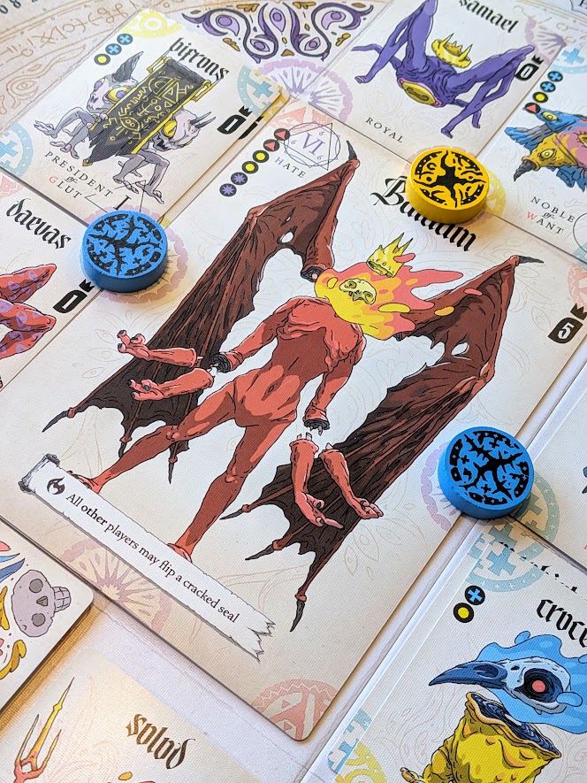 a colossal demon card in play