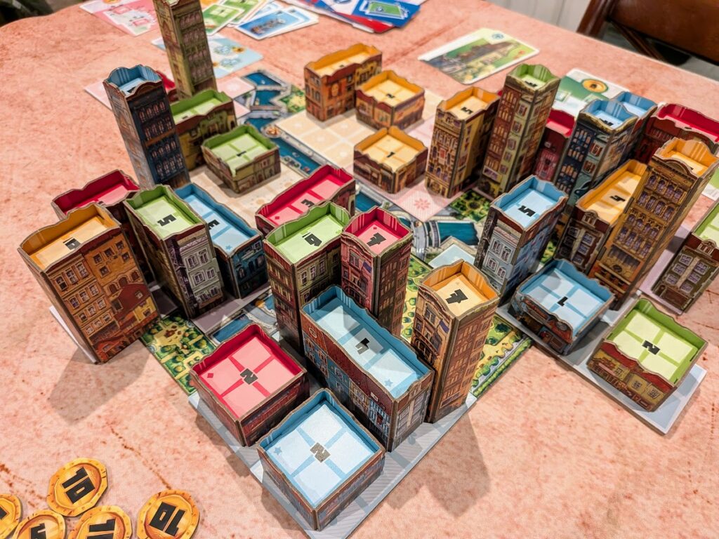a very crowded city view at the end of a game