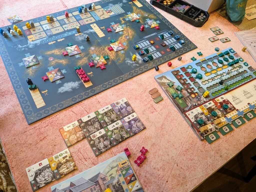 a solo game of nippon in action