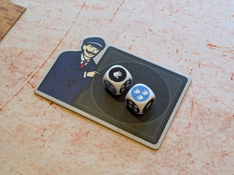 the head porter board and giant dice
