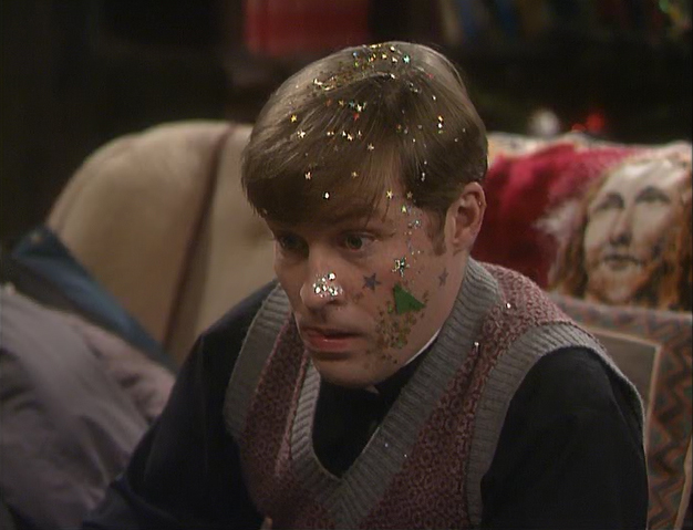 father dougal covered in glitter