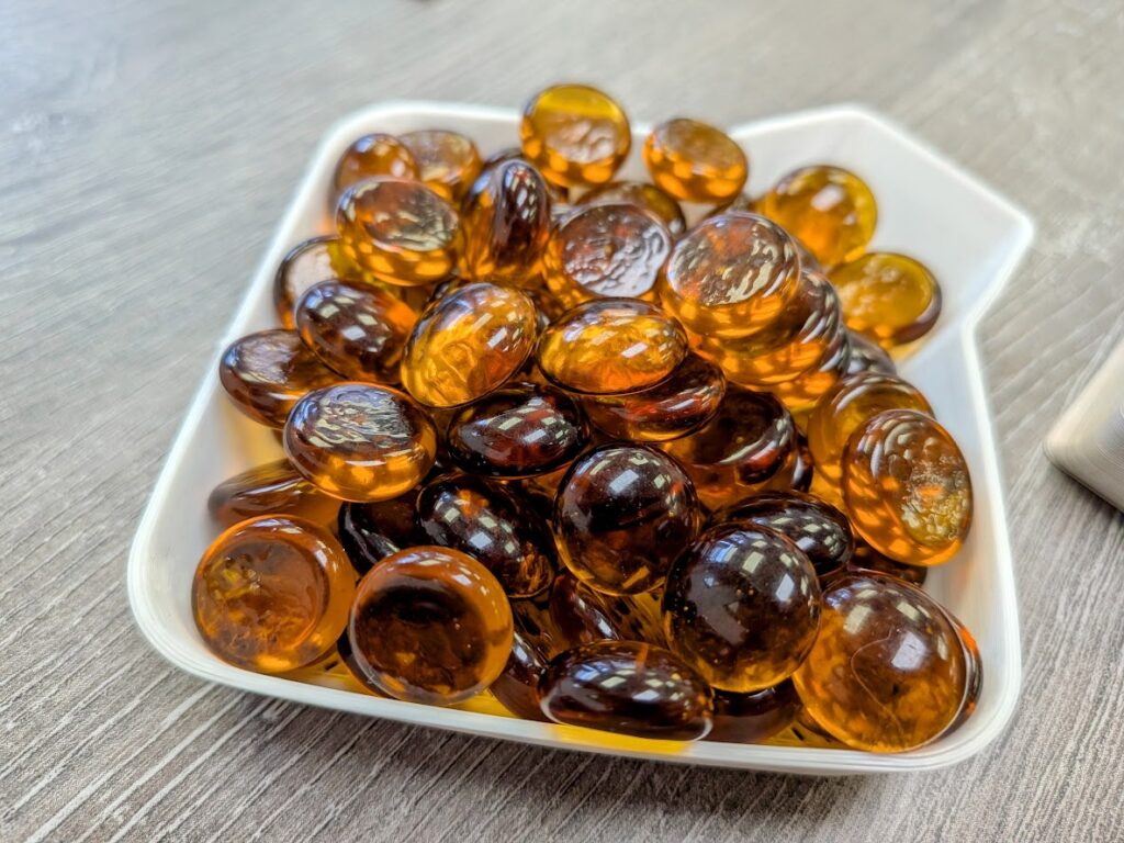 glass amber tokens