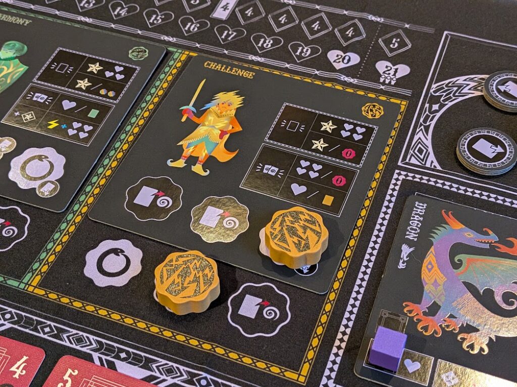 a character board in eternal sevens
