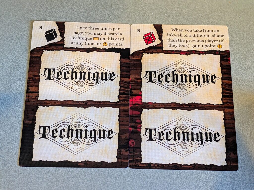 technique cards from inkwell