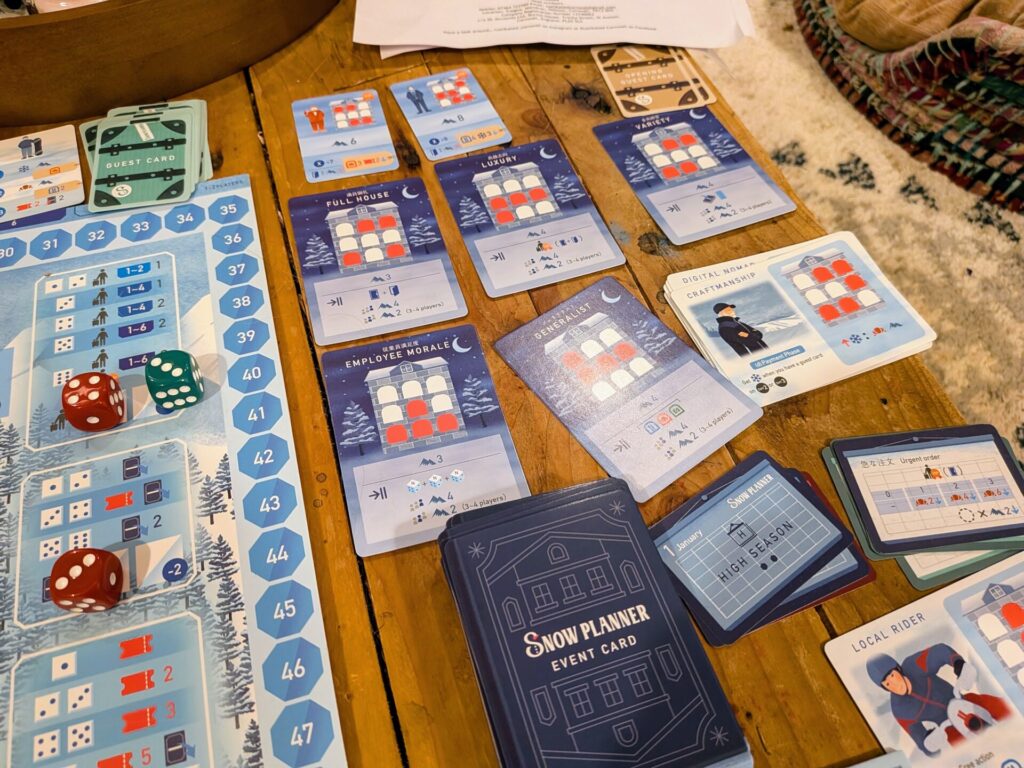 snow planner goal cards
