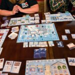 a game of snow planner in progress